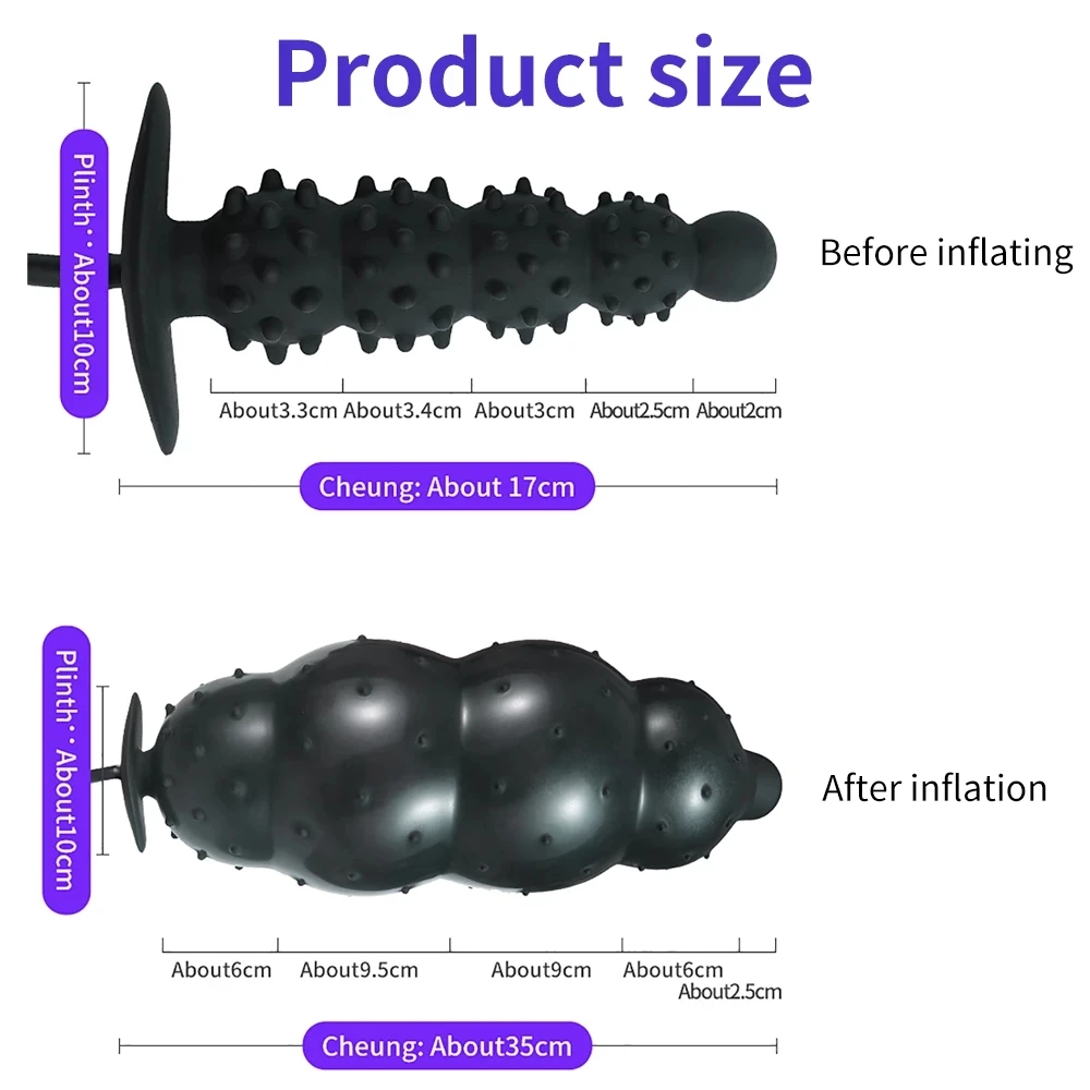 Expand Inflatable Anal Plug Huge Butt Plug Stimulate Sex Toy For Women/Men Masturbators Prostate Massager Big Anal Toys