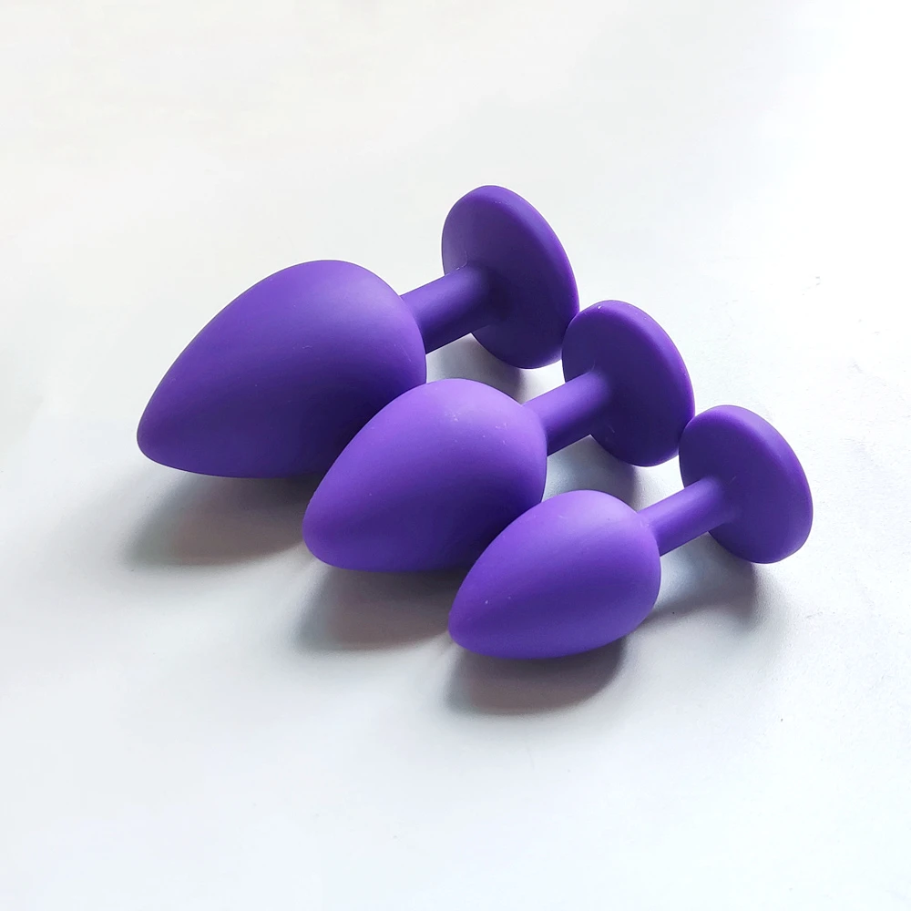 S/M/L Silicone Butt Plug Anal Plugs Unisex Sex Stopper 3 Different Size Adult Toys for Men/Women Anal Trainer For Couples SM