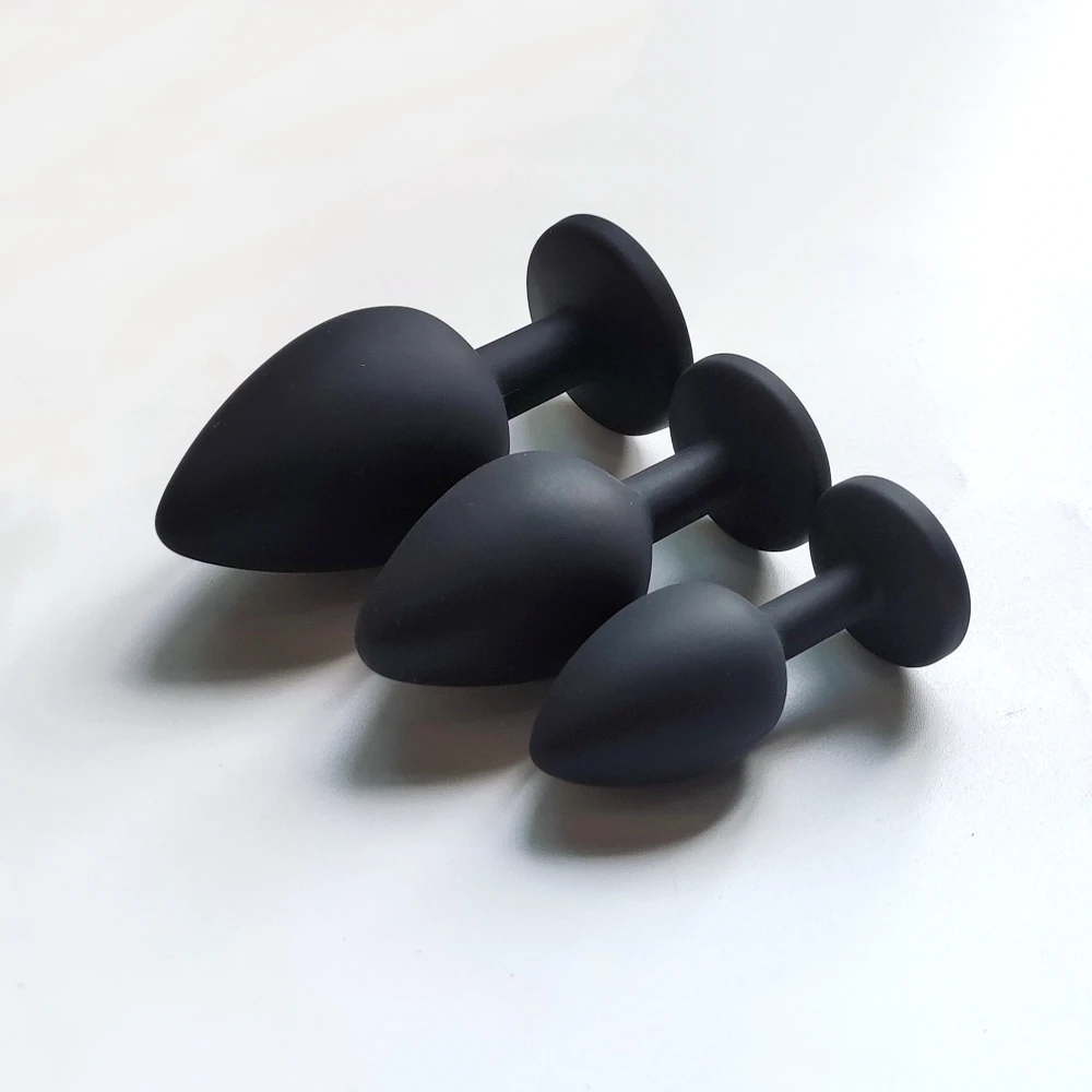 S/M/L Silicone Butt Plug Anal Plugs Unisex Sex Stopper 3 Different Size Adult Toys for Men/Women Anal Trainer For Couples SM