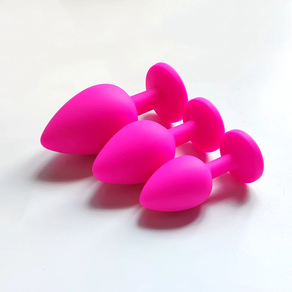 S/M/L Silicone Butt Plug Anal Plugs Unisex Sex Stopper 3 Different Size Adult Toys for Men/Women Anal Trainer For Couples SM