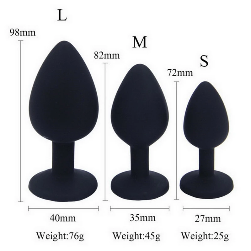 S/M/L Silicone Butt Plug Anal Plugs Unisex Sex Stopper 3 Different Size Adult Toys for Men/Women Anal Trainer For Couples SM