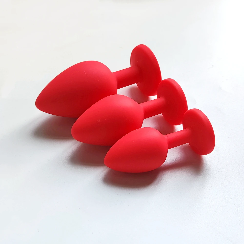 S/M/L Silicone Butt Plug Anal Plugs Unisex Sex Stopper 3 Different Size Adult Toys for Men/Women Anal Trainer For Couples SM