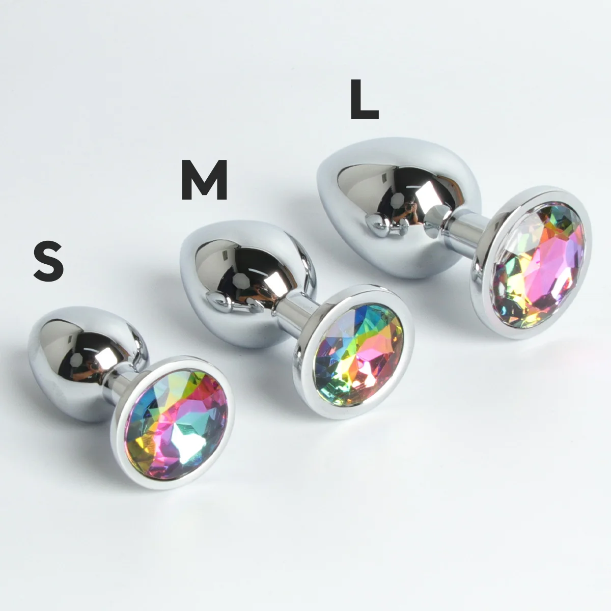 Metal Anal Plug For Women Stainless Steel Butt Plug With Jewelry Crystal Anus Toy Anal Bead Ladies Sex Toys Adult Game Analplug