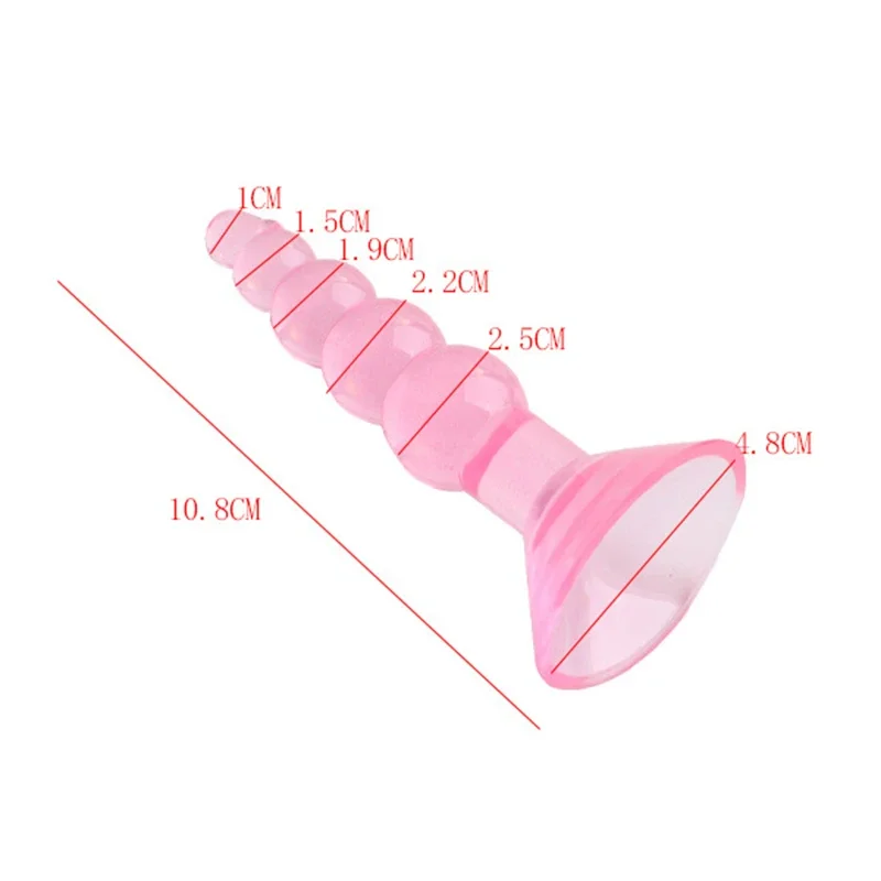 Soft Anal Dildo Butt Plug Prostate Massager Adult Gay Phalluses Anal Plug Beads G-spot Erotic Sex Toys For Men Women Products