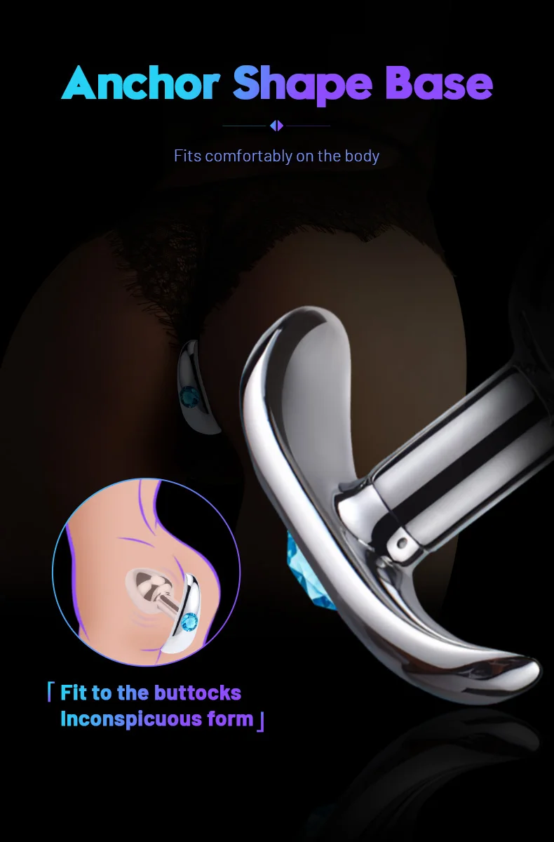 Metal Anchor Base Outdoor Women's Anal Plug Couple Adule Toy Stainless Steels Man  Butt Plug Trainer Adult Sex Anal Masturbator