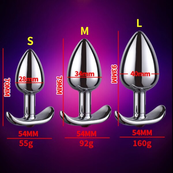 Metal Anchor Base Outdoor Women's Anal Plug Couple Adule Toy Stainless Steels Man  Butt Plug Trainer Adult Sex Anal Masturbator