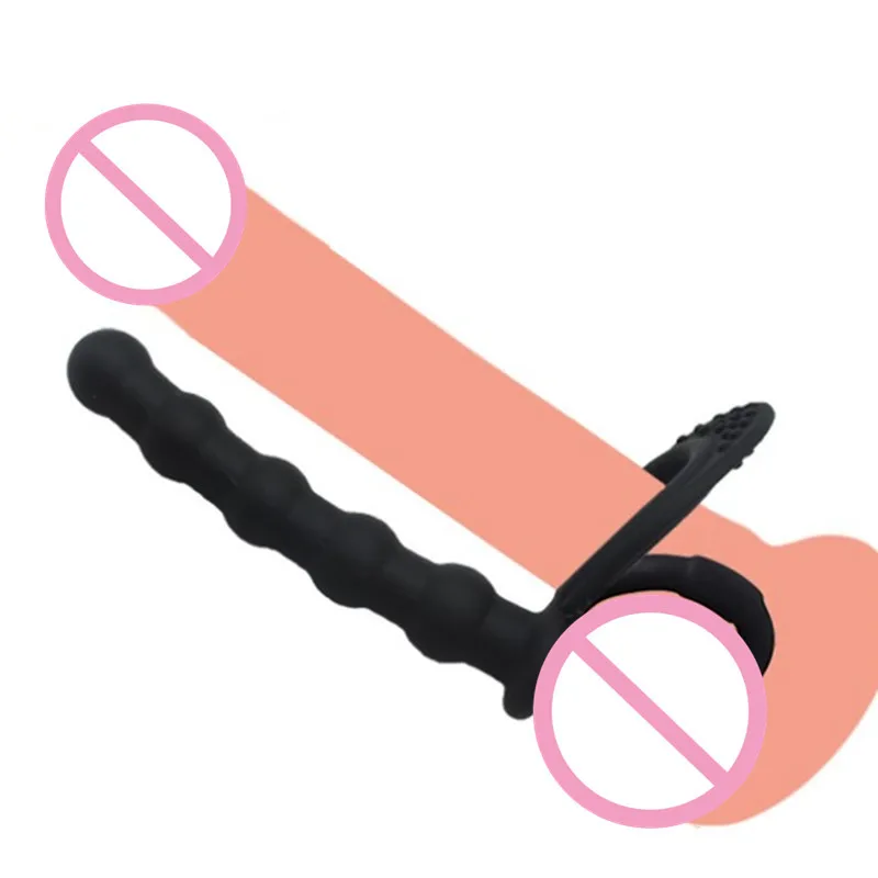 Silicone Anal Plug Double Penetration Dildo Penis Vibrator Sex Toys For Couples Vagina Stimulator Masturbator Butt Plug Sex Shop