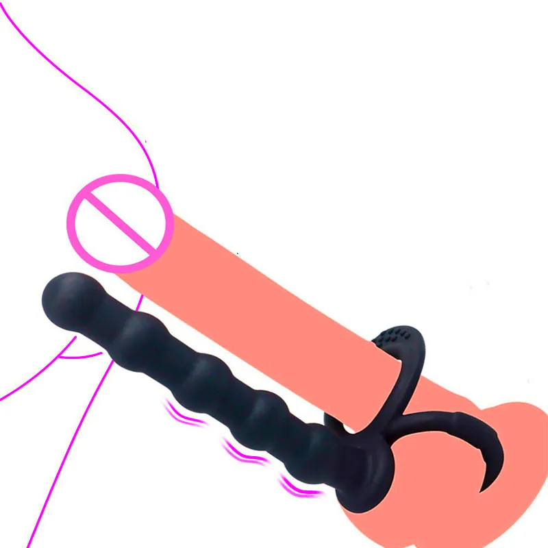 Silicone Anal Plug Double Penetration Dildo Penis Vibrator Sex Toys For Couples Vagina Stimulator Masturbator Butt Plug Sex Shop