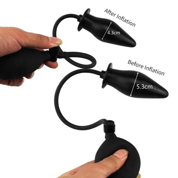 Adult Products Dildo for Anal Toy Expandable Butt Plug Silicone Massager Sex Toys for Women Men Inflatable Anal Plug Backyard