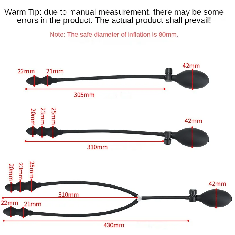 Adult Products Dildo for Anal Toy Expandable Butt Plug Silicone Massager Sex Toys for Women Men Inflatable Anal Plug Backyard