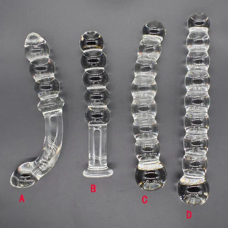 Pyrex Glass 8 Anal Beads Butt Plug G-spot Stimulation Dildo Penis Artificial Dick Gay Masturbate Adult Sex Toy For Women Men