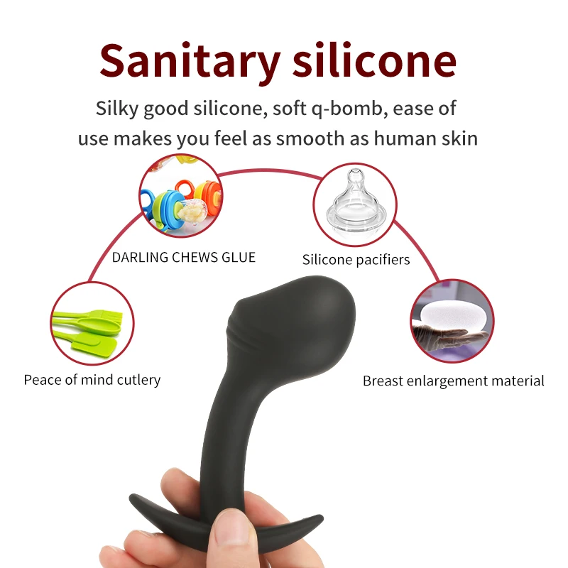 100% Safe Silicone Anal Plug Butt Plug Unisex Sexy Buttplug 3 Different Size Prostate Massager Adult Sex Toys for Men/Women