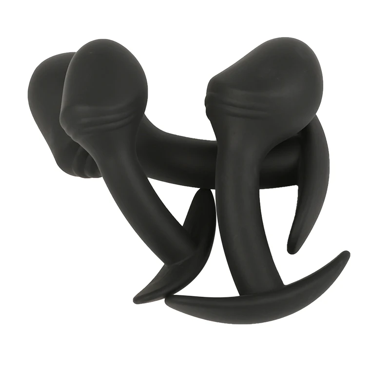 100% Safe Silicone Anal Plug Butt Plug Unisex Sexy Buttplug 3 Different Size Prostate Massager Adult Sex Toys for Men/Women