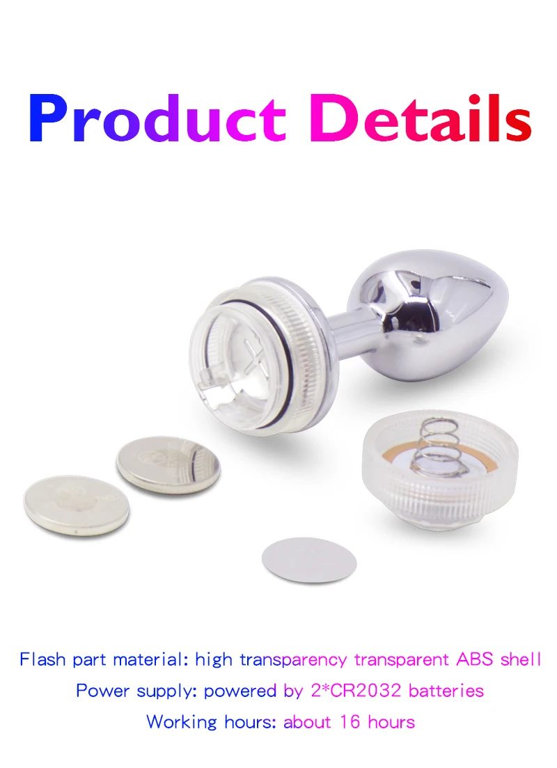Wireless Remote Control Metal Luminous Anal Plug Prostate Massage Butt Plug with LED Anal Tail Sex Toy Adult Products for Women Wireless Remote Control Metal Luminous Anal Plug Prostate Massage Butt Plug with LED Anal Tail Sex Toy Adult Products for Women
