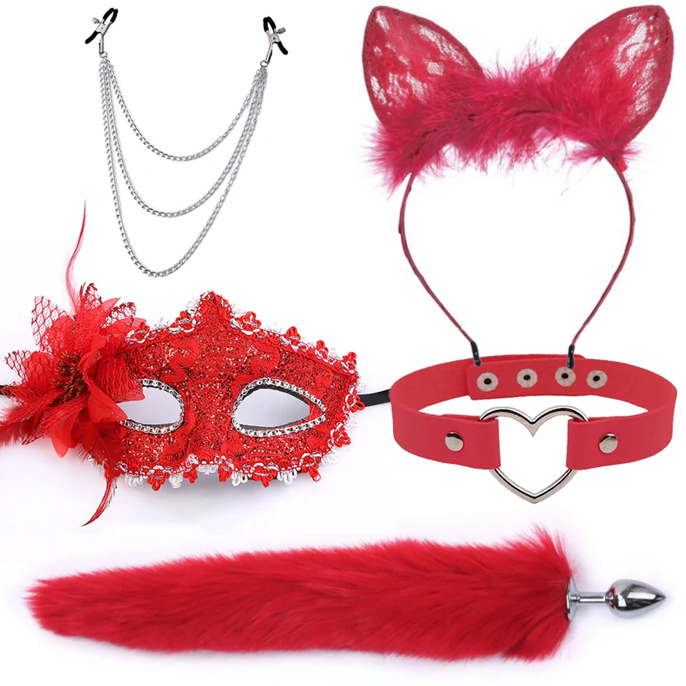 Fox Tail Anal Plug with Hairpin Bdsm Toy Flirting Metal Butt Plug Tail Sex Toys for Woman Man Couples Cosplay Adult Game Shop Fox Tail Anal Plug with Hairpin Bdsm Toy Flirting Metal Butt Plug Tail Sex Toys for Woman Man Couples Cosplay Adult Game Shop