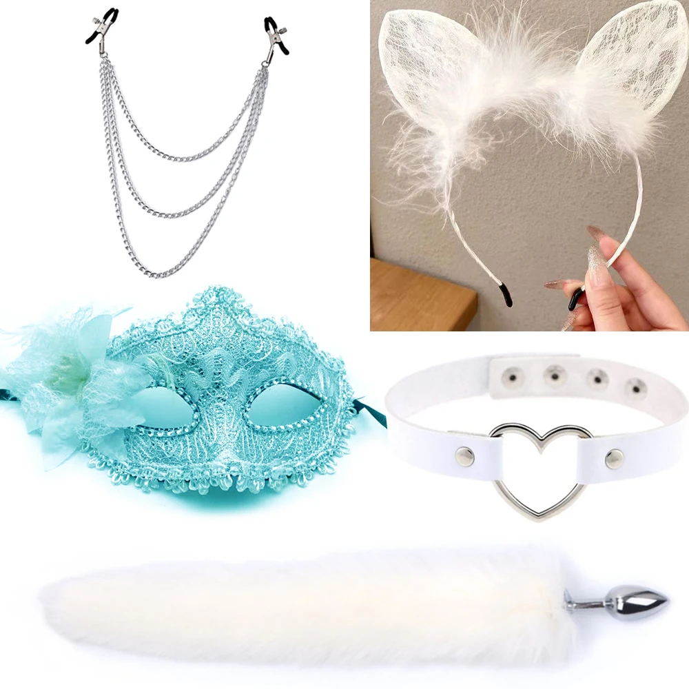 Fox Tail Anal Plug with Hairpin Bdsm Toy Flirting Metal Butt Plug Tail Sex Toys for Woman Man Couples Cosplay Adult Game Shop Fox Tail Anal Plug with Hairpin Bdsm Toy Flirting Metal Butt Plug Tail Sex Toys for Woman Man Couples Cosplay Adult Game Shop