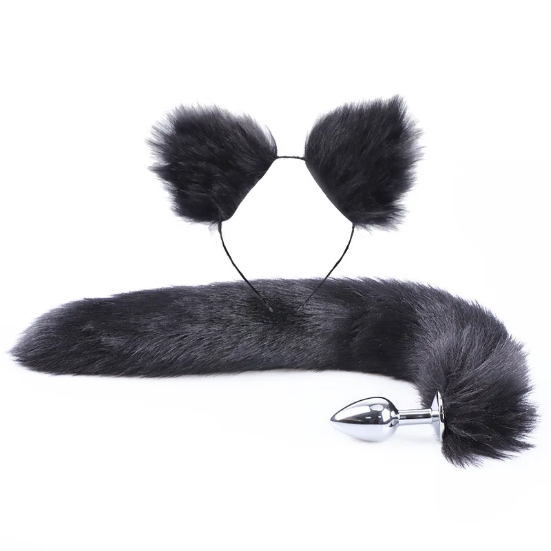 Fox Tail Anal Plug with Hairpin Bdsm Toy Flirting Metal Butt Plug Tail Sex Toys for Woman Man Couples Cosplay Adult Game Shop Fox Tail Anal Plug with Hairpin Bdsm Toy Flirting Metal Butt Plug Tail Sex Toys for Woman Man Couples Cosplay Adult Game Shop