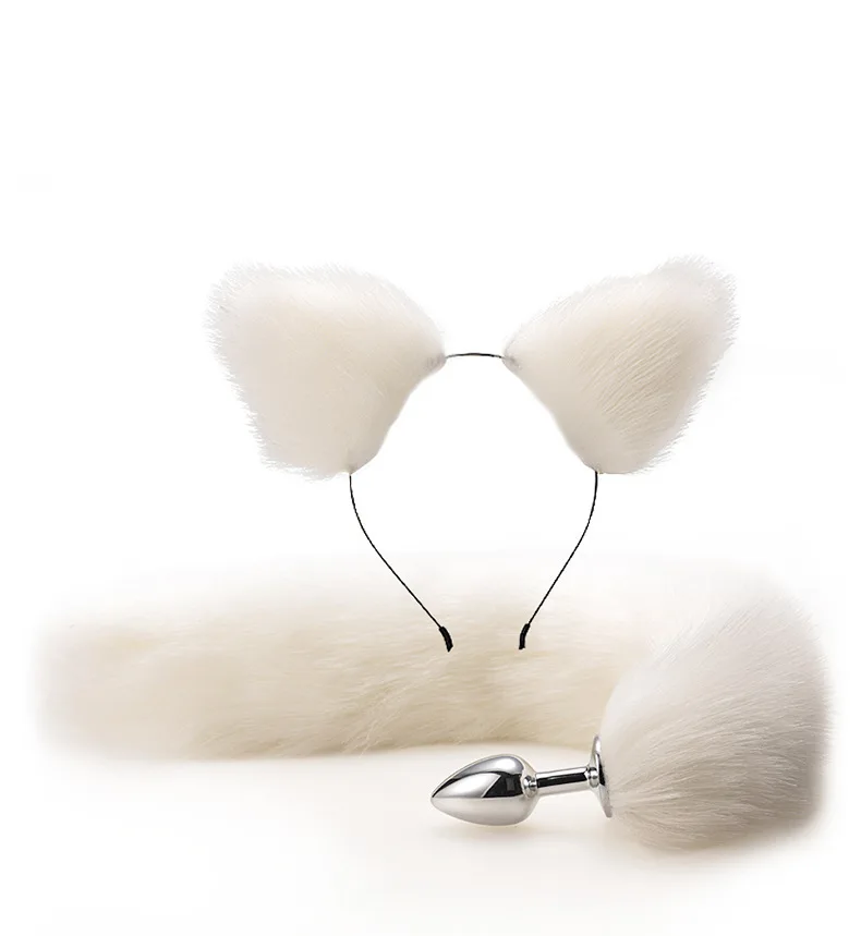 Fox Tail Anal Plug with Hairpin Bdsm Toy Flirting Metal Butt Plug Tail Sex Toys for Woman Man Couples Cosplay Adult Game Shop Fox Tail Anal Plug with Hairpin Bdsm Toy Flirting Metal Butt Plug Tail Sex Toys for Woman Man Couples Cosplay Adult Game Shop
