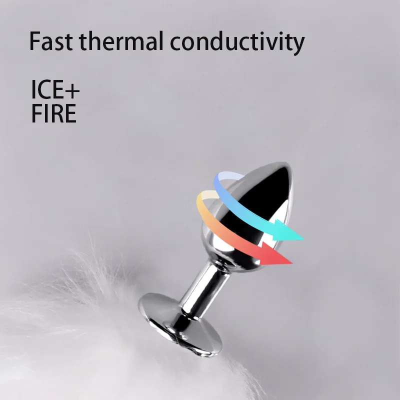 Mini Bunny Tail Butt Plug Cosplay Anal Beads Metal Butt Plug Dildo BDSM Beginner Anal Plug Massage Balls Sex Toys for Men Women