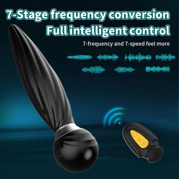 360 Remote Control Rotating Plugue Anal Vibrador Dildo Silicone Prostate Massager Anal Butt Plug Dilator Sex Toys For Women Men