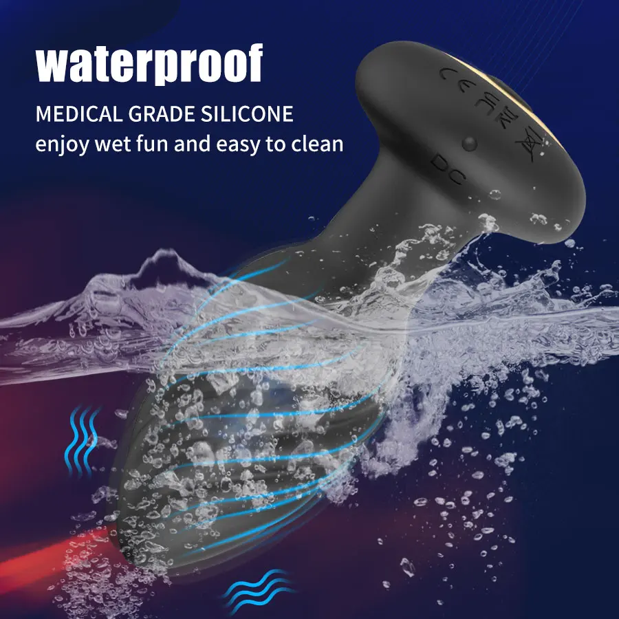360 Remote Control Rotating Plugue Anal Vibrador Dildo Silicone Prostate Massager Anal Butt Plug Dilator Sex Toys For Women Men