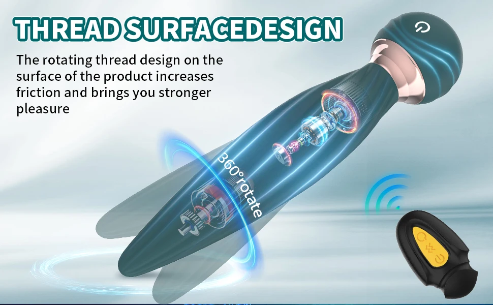 360 Remote Control Rotating Plugue Anal Vibrador Dildo Silicone Prostate Massager Anal Butt Plug Dilator Sex Toys For Women Men