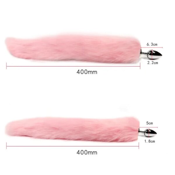 small 1 8 2 2cm fox tail sex toys anal plug role playing adult game couple training rabbit tail butt plug anal toys for couple