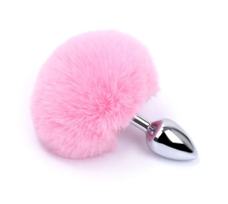 Small 1.8/2.2cm Fox Tail Sex Toys Anal Plug Role-playing Adult Game Couple Training Rabbit Tail Butt Plug Anal Toys for Couple