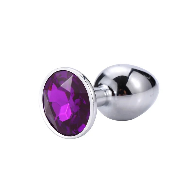 Anal Plug Sex Toys For Couple Adults Stainless Smooth Steel Dildo Butt Plug Tail Crystal Jewelry Trainer  Sex Products Shop