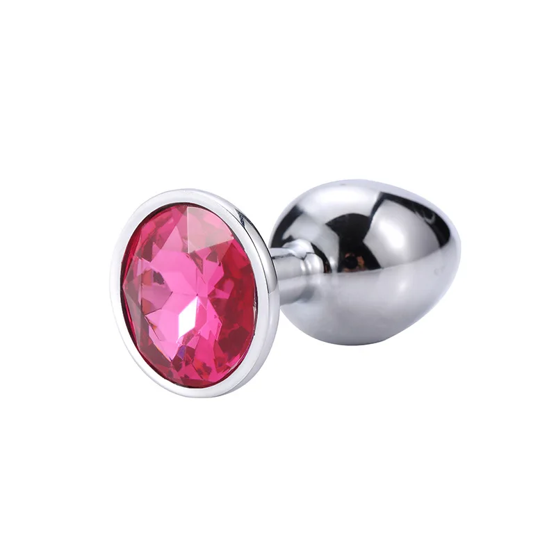 Anal Plug Sex Toys For Couple Adults Stainless Smooth Steel Dildo Butt Plug Tail Crystal Jewelry Trainer  Sex Products Shop