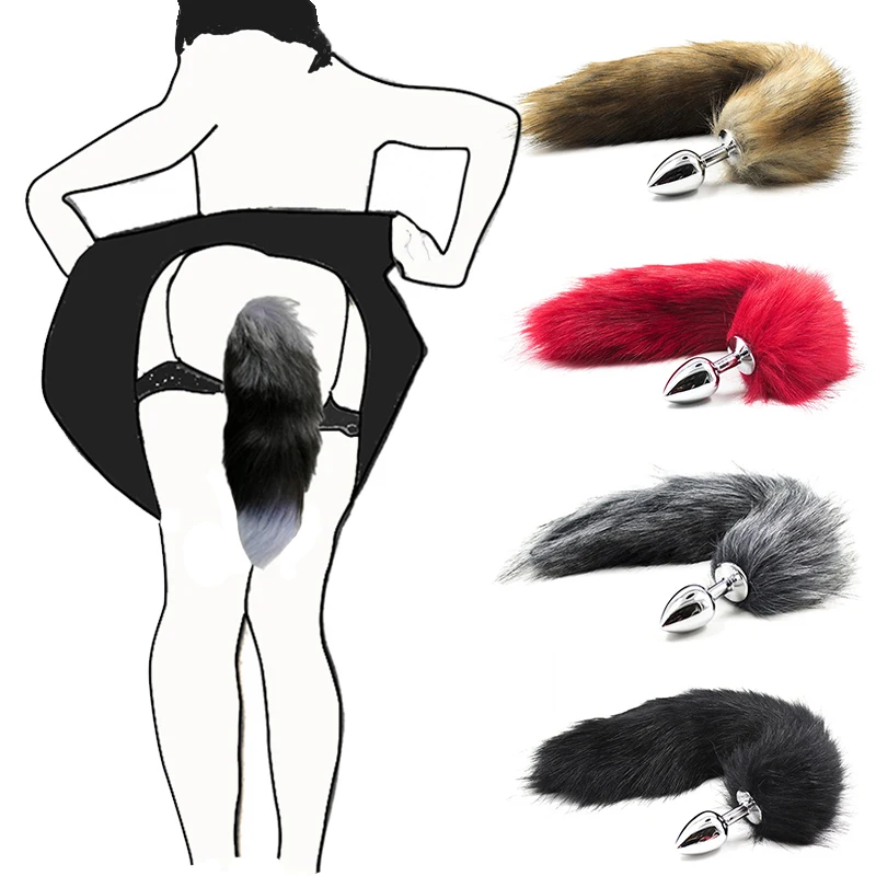 Sexy Fox Anal Plug Tail Anal Toys For Women Adult Sex Product Men Butt Plug Stainles Steel Anal Plug Cosplay Sex Toys For Couple