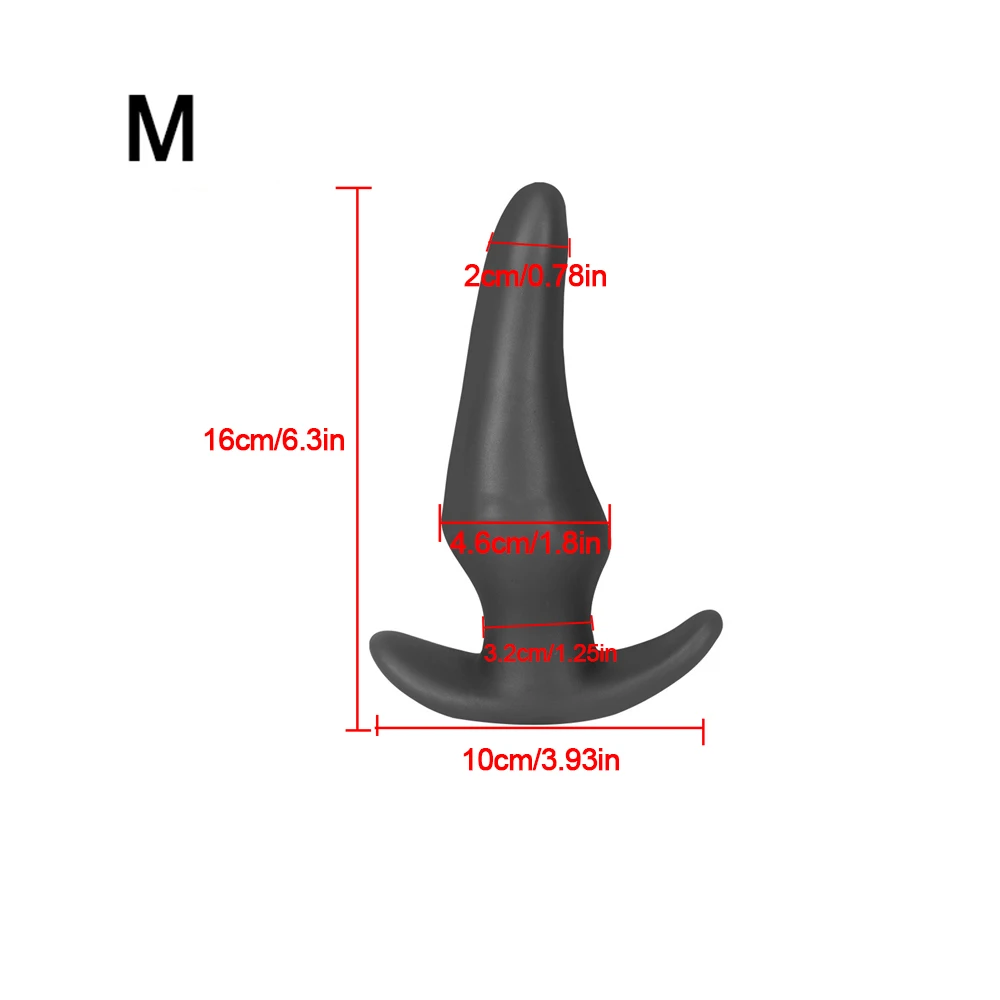 Soft Anal Plugs Liquid Silicone 35-78mm Buttplug Gay Men Prostate Massage Butt Plug Anal Dilation Training Comfortable To Wear