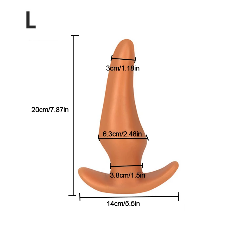 Soft Anal Plugs Liquid Silicone 35-78mm Buttplug Gay Men Prostate Massage Butt Plug Anal Dilation Training Comfortable To Wear