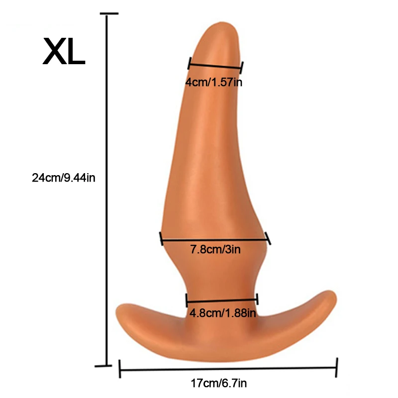 Soft Anal Plugs Liquid Silicone 35-78mm Buttplug Gay Men Prostate Massage Butt Plug Anal Dilation Training Comfortable To Wear