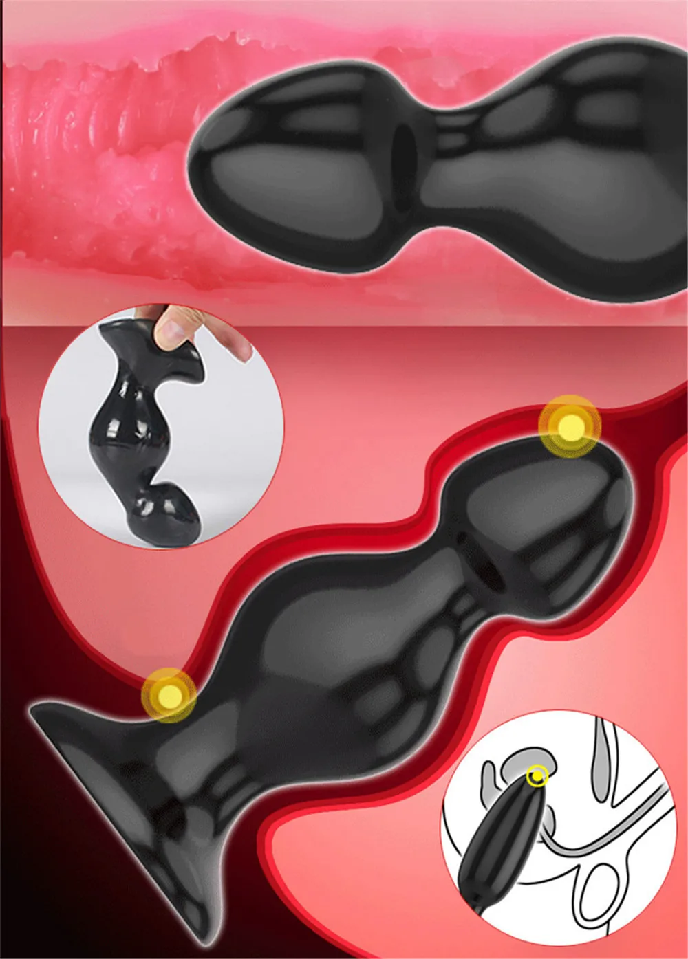6 Size Anal Plug Big Buttplug Vagina Dilator G-Spot Butt Stimulator Sex Toys for Gay Couples Adult Games Women Men Masturbators