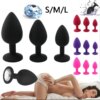 Silicone Butt Plug Anal Plug Unisex Sex Stopper 3 Different Size Adult Products for Men/Women Anal Trainer for Couples Sex Toys