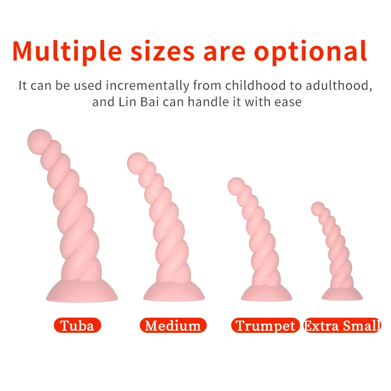 Silicone Anal Plug Dildos with Suction Cup Stimulate Vagina and Anus Big Butt Plug Soft Anal Dilator Sex Toys for Women and Men