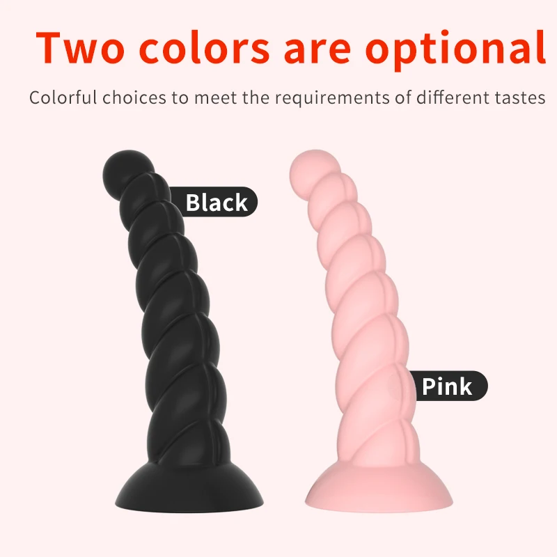 Silicone Anal Plug Dildos with Suction Cup Stimulate Vagina and Anus Big Butt Plug Soft Anal Dilator Sex Toys for Women and Men