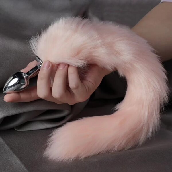 sexy fox anal plug tail anal toys for women adult sex product men butt plug stainles steel anal plug cosplay sex toys for couple 2