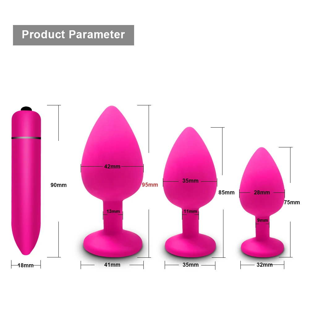 Anal Plug Butt Plug For Women Men Gay Soft Silicone Mini Anal Toy Erotic Bullet Vibrator Dildo Anal Sex Toys For Adults 18