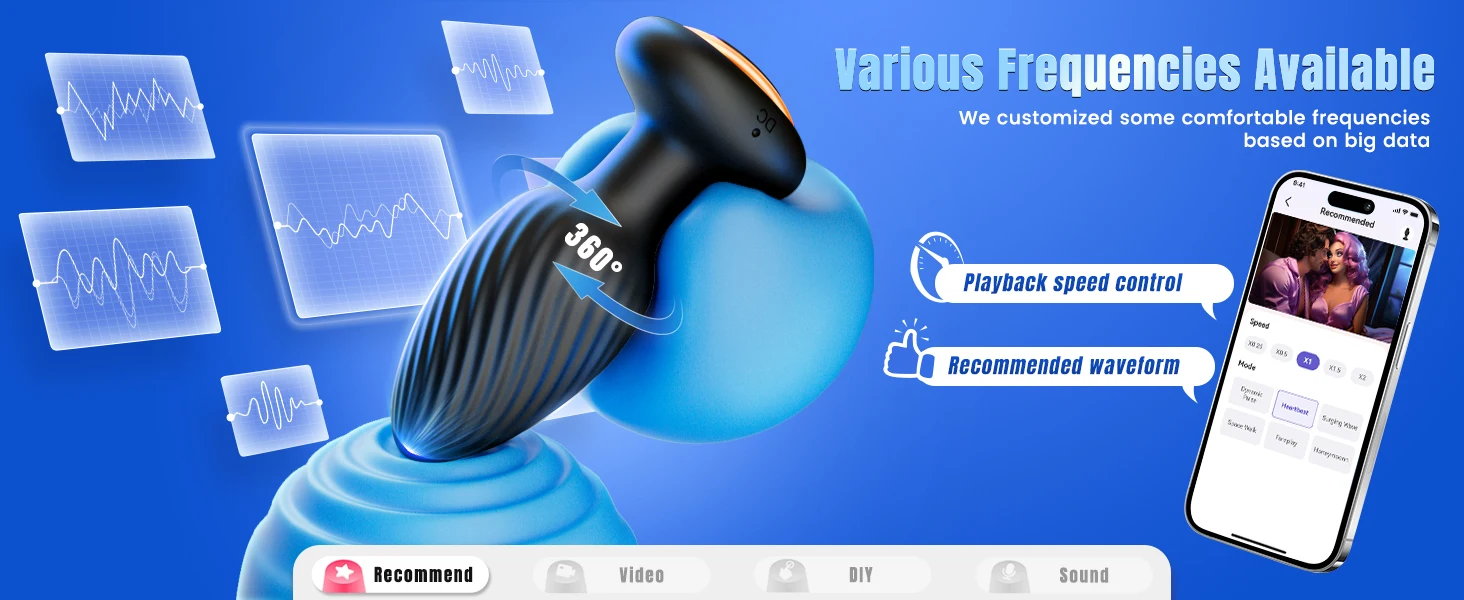 360 Rotation Vibrating Anal Plug 7 Speeds Remote Control Butt Plug Vibrator Prostate Massage Anus Sex Toys For Men Women Adult 360 Rotation Vibrating Anal Plug 7 Speeds Remote Control Butt Plug Vibrator Prostate Massage Anus Sex Toys For Men Women Adult