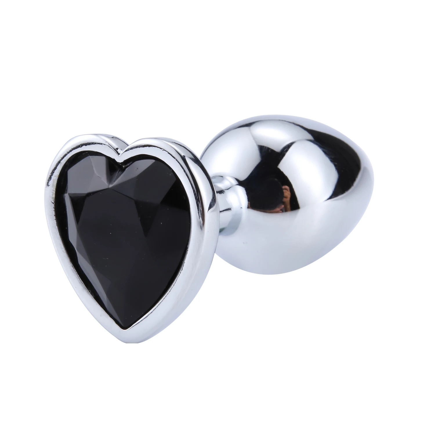Heart-Shaped Anal Plug Sex Toys For Women Crystal Butt Plug Male Adult Toys Stainless Steel Prostate Massage Female Masturbation