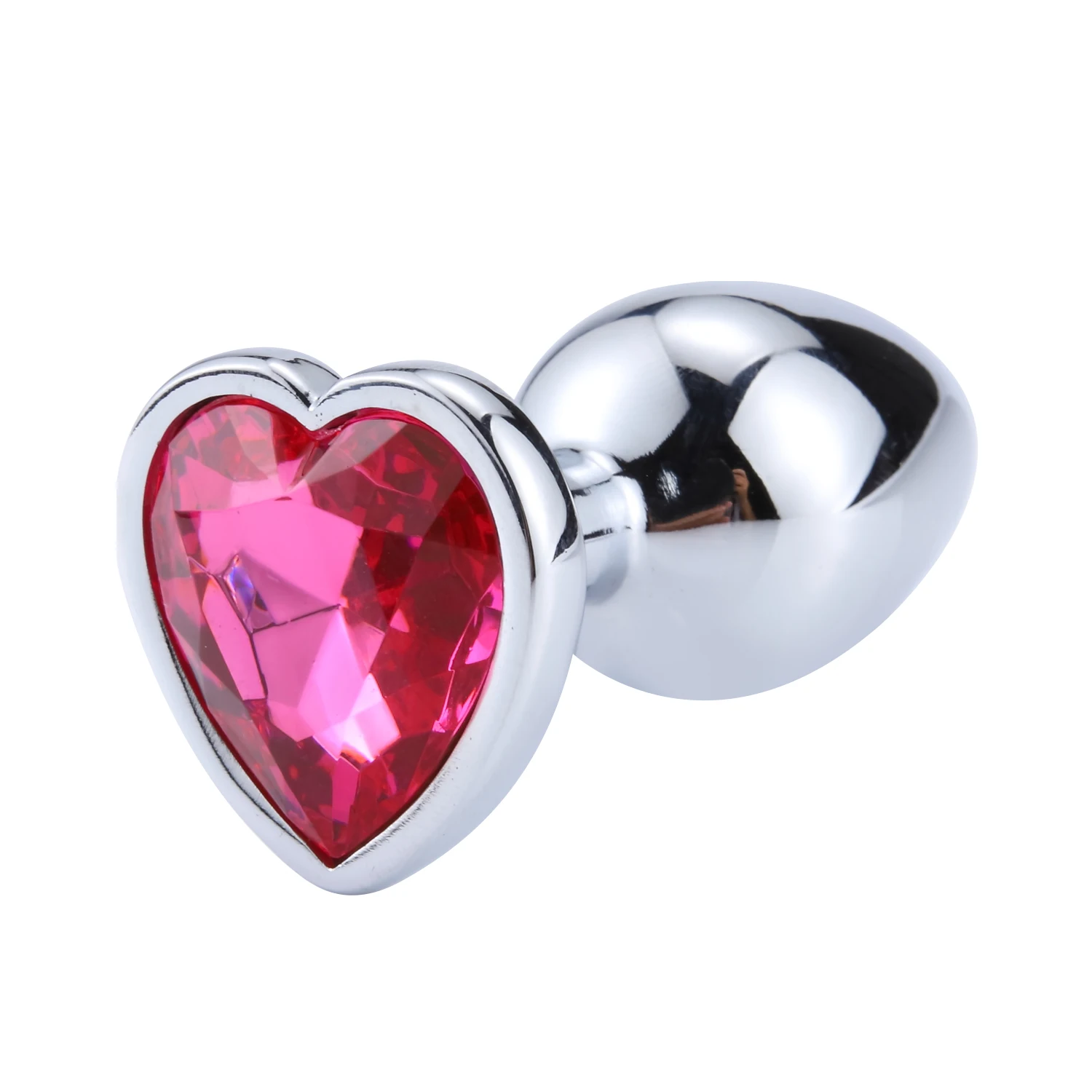 Heart-Shaped Anal Plug Sex Toys For Women Crystal Butt Plug Male Adult Toys Stainless Steel Prostate Massage Female Masturbation