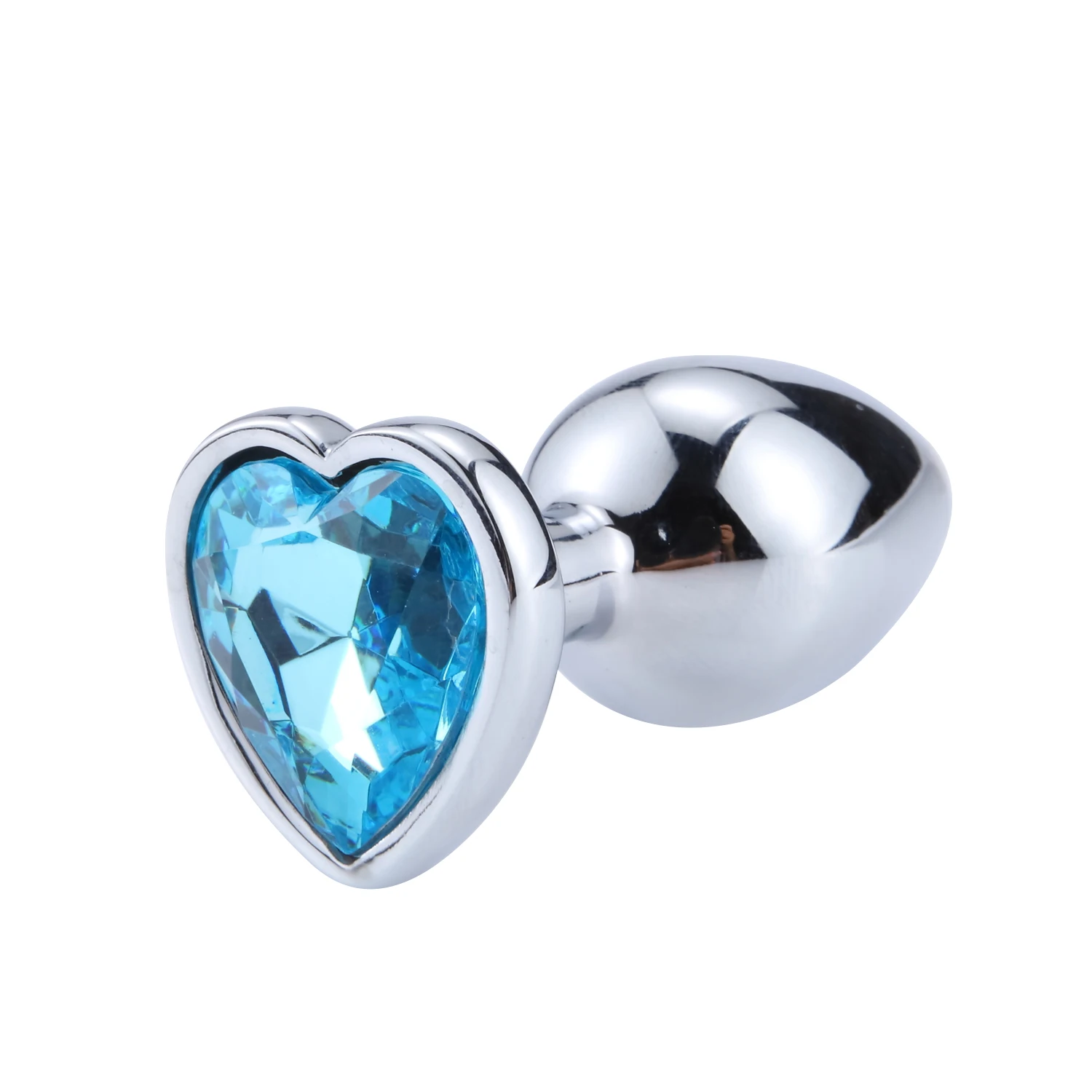 Heart-Shaped Anal Plug Sex Toys For Women Crystal Butt Plug Male Adult Toys Stainless Steel Prostate Massage Female Masturbation