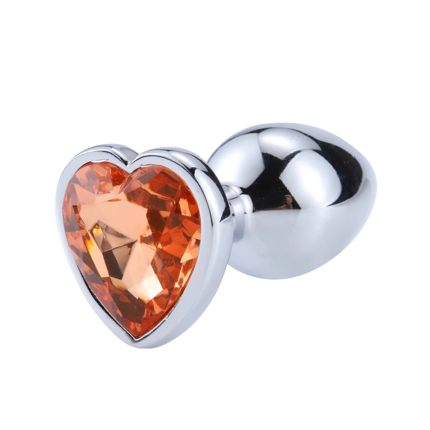 Heart-Shaped Anal Plug Sex Toys For Women Crystal Butt Plug Male Adult Toys Stainless Steel Prostate Massage Female Masturbation