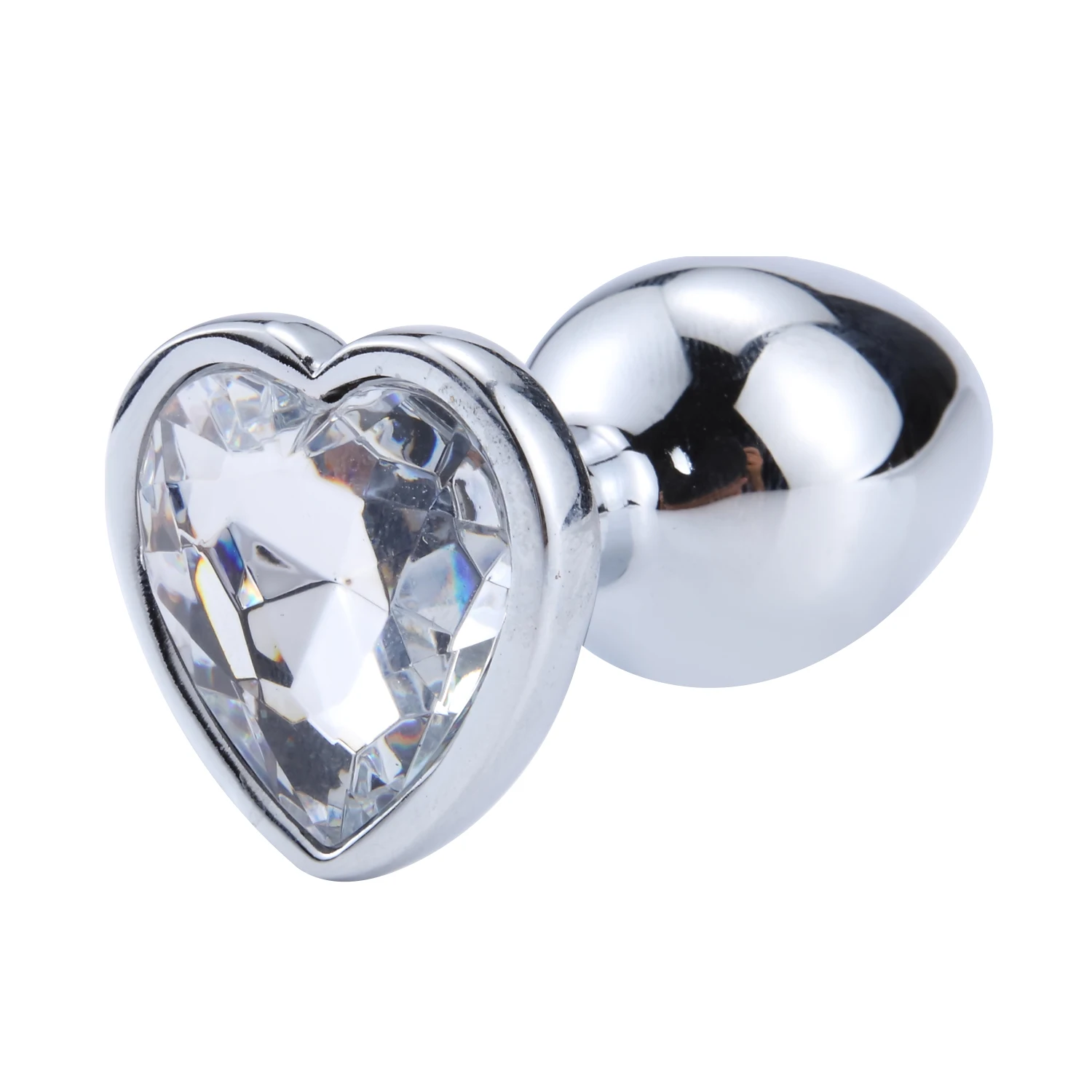 Heart-Shaped Anal Plug Sex Toys For Women Crystal Butt Plug Male Adult Toys Stainless Steel Prostate Massage Female Masturbation