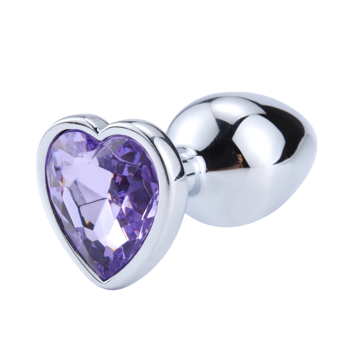 Heart-Shaped Anal Plug Sex Toys For Women Crystal Butt Plug Male Adult Toys Stainless Steel Prostate Massage Female Masturbation