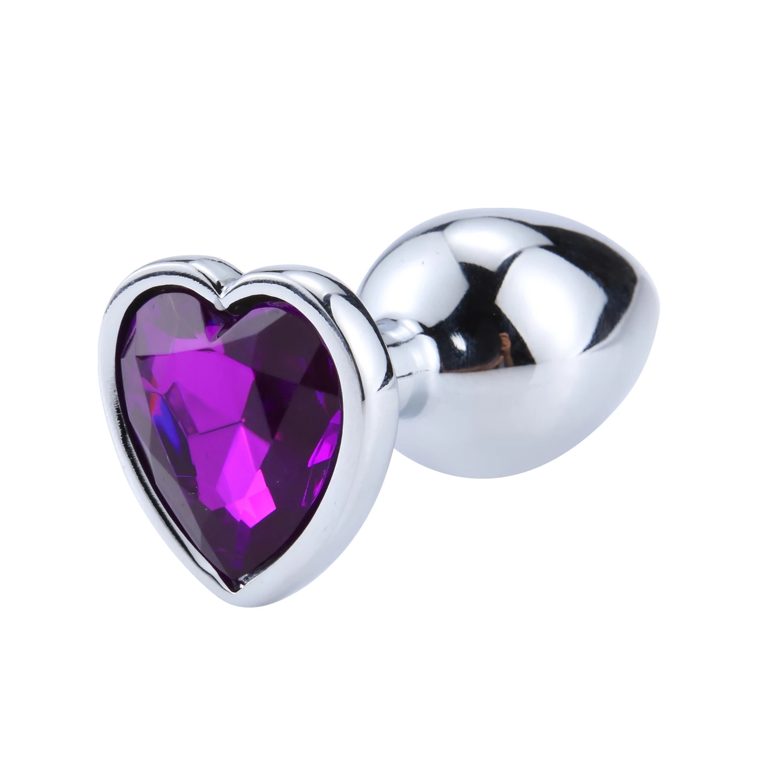 Heart-Shaped Anal Plug Sex Toys For Women Crystal Butt Plug Male Adult Toys Stainless Steel Prostate Massage Female Masturbation