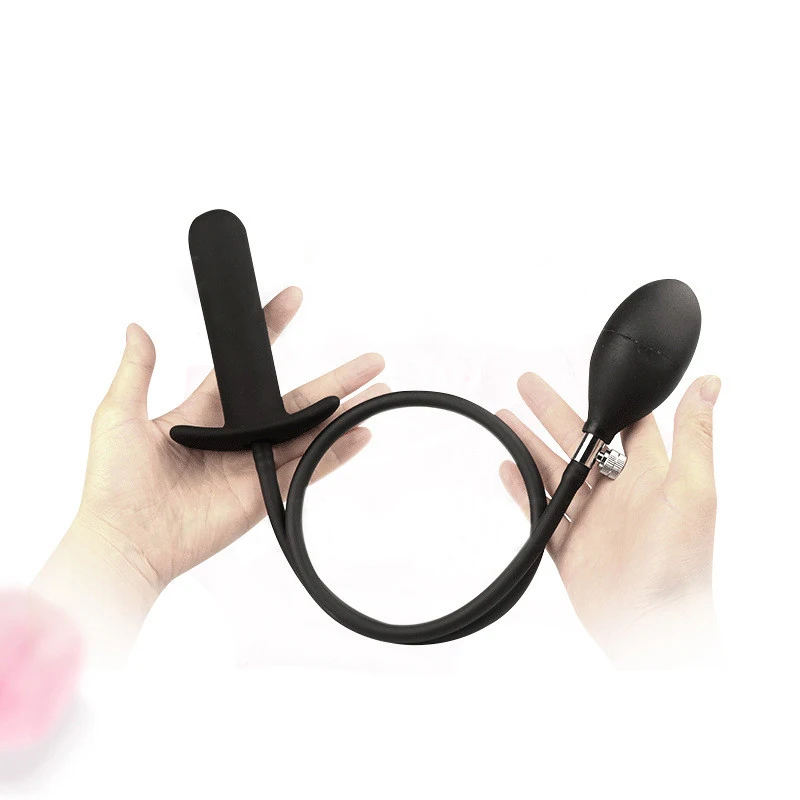 Inflatable Anal Dildo Plug Expandable Butt Plug with Pump Sex Toys for Women Men Anal Dilator Massager Adult Products Silicone