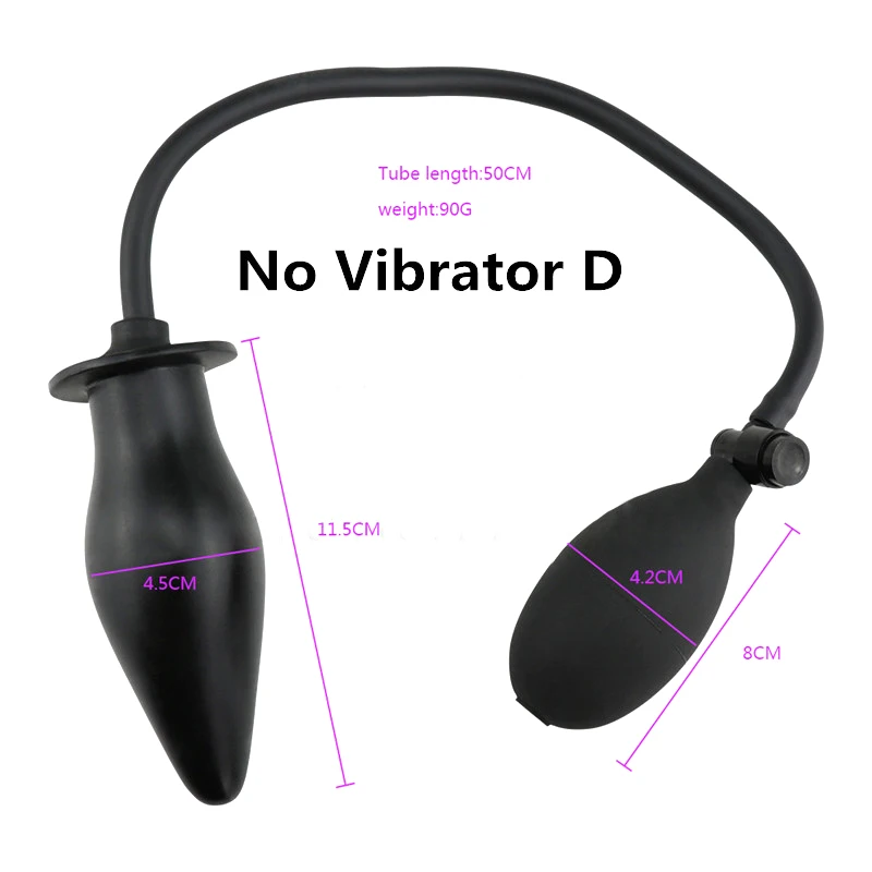 Inflatable Anal Dildo Plug Expandable Butt Plug with Pump Sex Toys for Women Men Anal Dilator Massager Adult Products Silicone